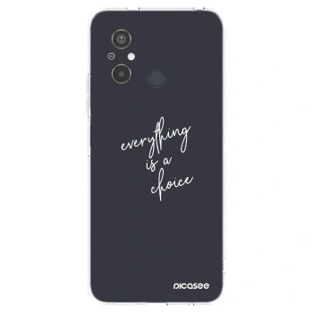 Picasee διαφανής θήκη σιλικόνης Xiaomi Redmi 12C - Everything is a choice