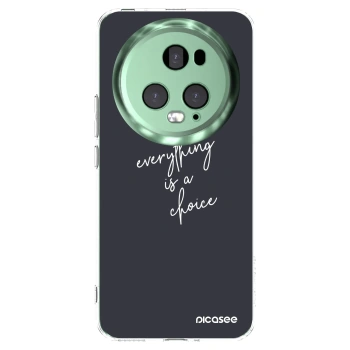 Picasee διαφανής θήκη σιλικόνης Honor Magic5 Pro - Everything is a choice