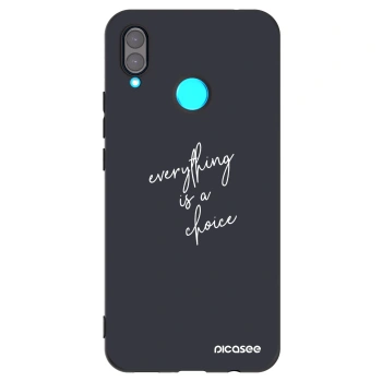Picasee Μαύρη θήκη σιλικόνης για Huawei Nova 3 - Everything is a choice