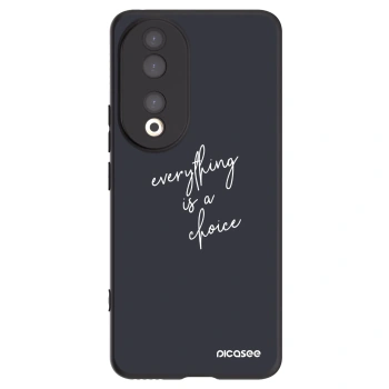 Picasee Μαύρη θήκη σιλικόνης για Honor 90 5G - Everything is a choice