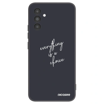 Picasee Μαύρη θήκη σιλικόνης για Samsung Galaxy A04s A047F - Everything is a choice