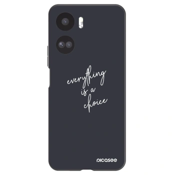 Picasee Μαύρη θήκη σιλικόνης για Honor 90 Lite 5G - Everything is a choice