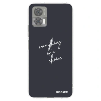 Picasee διαφανής θήκη σιλικόνης Motorola Edge 30 Neo - Everything is a choice