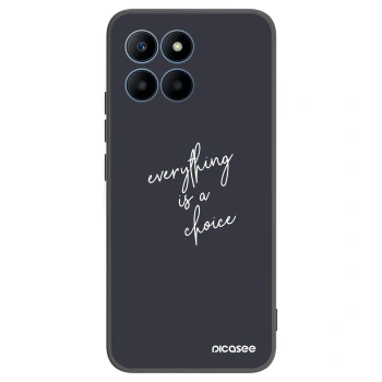 Picasee Μαύρη θήκη σιλικόνης για Honor 70 Lite - Everything is a choice