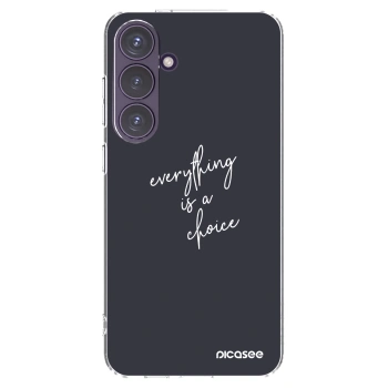 Picasee διαφανής θήκη σιλικόνης Samsung Galaxy S24+ S926B 5G - Everything is a choice