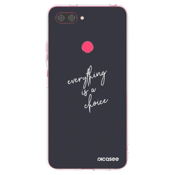 Picasee διαφανής θήκη σιλικόνης Xiaomi Mi 8 Lite - Everything is a choice