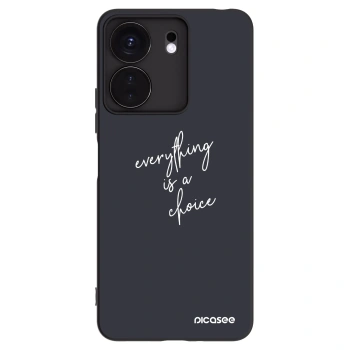 Picasee Μαύρη θήκη σιλικόνης για Xiaomi Redmi 13C 4G - Everything is a choice