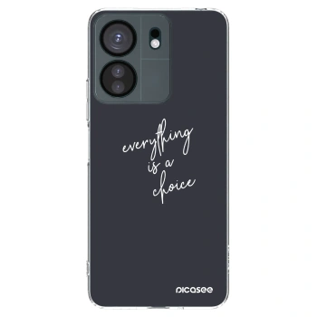 Picasee διαφανής θήκη σιλικόνης Xiaomi Redmi 13C 4G - Everything is a choice