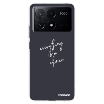 Picasee διαφανής θήκη σιλικόνης Xiaomi Poco X6 Pro - Everything is a choice