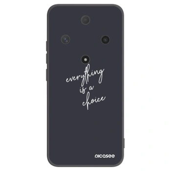 Picasee Μαύρη θήκη σιλικόνης για Honor Magic6 Lite 5G - Everything is a choice