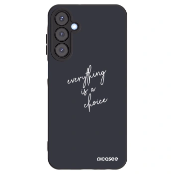 Picasee Μαύρη θήκη σιλικόνης για Samsung Galaxy A25 A256B 5G - Everything is a choice