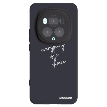Picasee Μαύρη θήκη σιλικόνης για Honor Magic6 Pro - Everything is a choice
