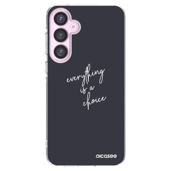 Picasee διαφανής θήκη σιλικόνης Samsung Galaxy A55 5G A556B - Everything is a choice