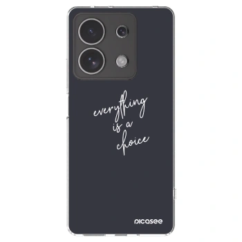 Picasee διαφανής θήκη σιλικόνης Xiaomi Redmi Note 13 4G - Everything is a choice