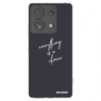 Picasee διαφανής θήκη σιλικόνης Xiaomi Redmi Note 13 Pro 4G - Everything is a choice
