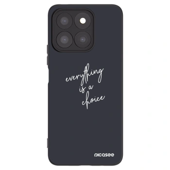 Picasee Μαύρη θήκη σιλικόνης για Honor X8b - Everything is a choice