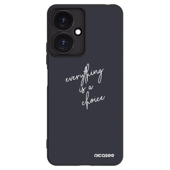 Picasee Μαύρη θήκη σιλικόνης για Xiaomi Redmi 13C 5G - Everything is a choice