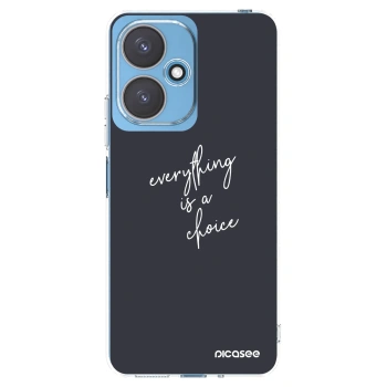 Picasee διαφανής θήκη σιλικόνης Xiaomi Redmi 13C 5G - Everything is a choice