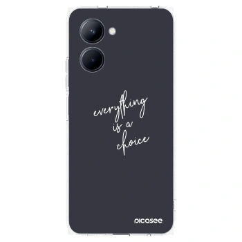 Picasee διαφανής θήκη σιλικόνης Realme C33 (2023) - Everything is a choice