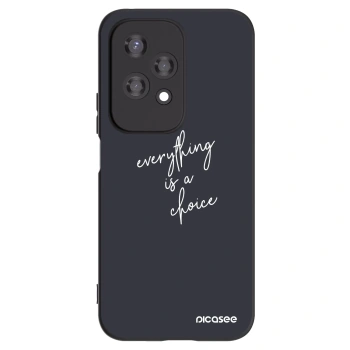 Picasee Μαύρη θήκη σιλικόνης για Honor 200 Lite - Everything is a choice
