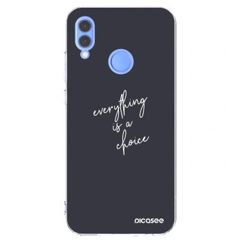 Picasee διαφανής θήκη σιλικόνης Honor 10 Lite - Everything is a choice
