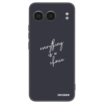 Picasee Μαύρη θήκη σιλικόνης για OnePlus Nord 4 - Everything is a choice
