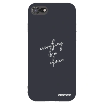 Picasee διαφανής θήκη σιλικόνης Apple iPhone 7 - Everything is a choice