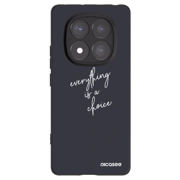 Picasee Μαύρη θήκη σιλικόνης για Xiaomi Redmi Note 14 Pro+ 5G - Everything is a choice