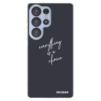 Picasee διαφανής θήκη σιλικόνης Samsung Galaxy S25 Ultra 5G - Everything is a choice