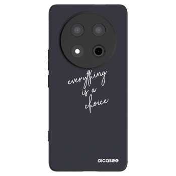 Picasee Μαύρη θήκη σιλικόνης για Honor Magic7 Lite 5G - Everything is a choice