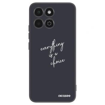 Picasee Μαύρη θήκη σιλικόνης για Honor 200 Smart 5G - Everything is a choice