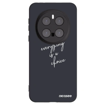 Picasee Μαύρη θήκη σιλικόνης για Honor Magic7 Pro 5G - Everything is a choice
