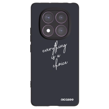 Picasee Μαύρη θήκη σιλικόνης για Xiaomi Redmi Note 14 Pro 4G - Everything is a choice