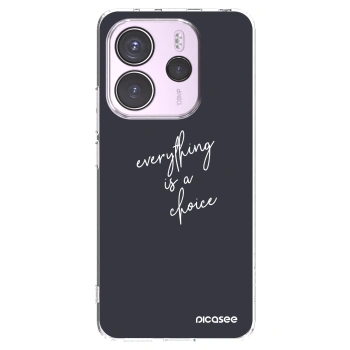 Picasee διαφανής θήκη σιλικόνης Xiaomi Redmi Note 14 4G - Everything is a choice