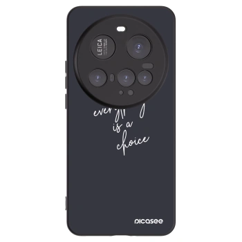 Picasee Μαύρη θήκη σιλικόνης για Xiaomi 15 Ultra - Everything is a choice