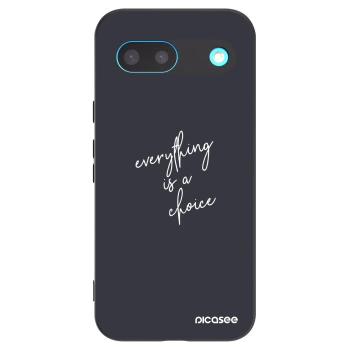 Picasee Μαύρη θήκη σιλικόνης για Google Pixel 8 - Everything is a choice