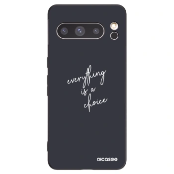 Picasee Μαύρη θήκη σιλικόνης για Google Pixel 8 Pro - Everything is a choice