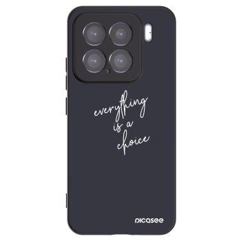 Picasee Μαύρη θήκη σιλικόνης για Xiaomi 15 - Everything is a choice