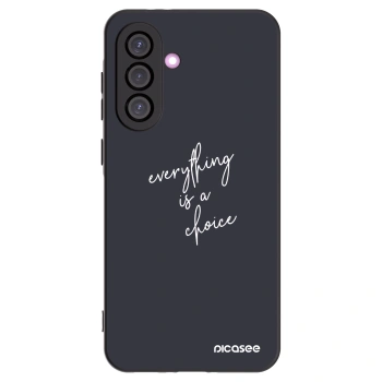 Picasee Μαύρη θήκη σιλικόνης για Samsung Galaxy A36 5G - Everything is a choice