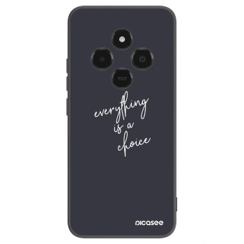 Picasee Μαύρη θήκη σιλικόνης για Xiaomi Poco C75 - Everything is a choice