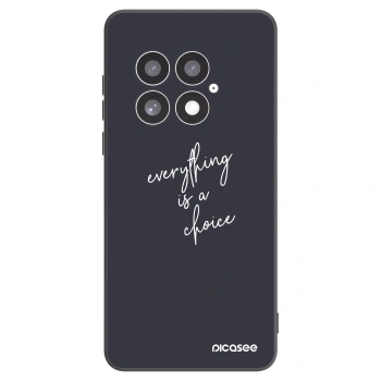 Picasee Μαύρη θήκη σιλικόνης για OnePlus 13 5G - Everything is a choice
