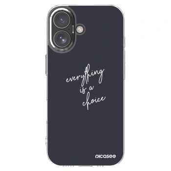Picasee διαφανής θήκη σιλικόνης Apple iPhone 17 - Everything is a choice