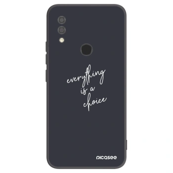 Picasee Μαύρη θήκη σιλικόνης για Xiaomi Redmi 7 - Everything is a choice