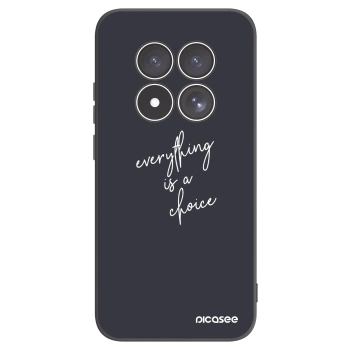 Picasee Μαύρη θήκη σιλικόνης για Xiaomi Redmi Note 15 Pro 4G - Everything is a choice