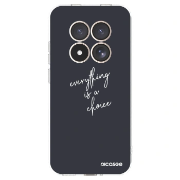 Picasee διαφανής θήκη σιλικόνης Xiaomi Redmi Note 15 Pro 4G - Everything is a choice