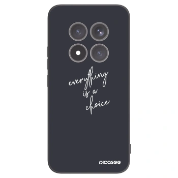 Picasee Μαύρη θήκη σιλικόνης για Xiaomi Redmi Note 15 Pro+ - Everything is a choice
