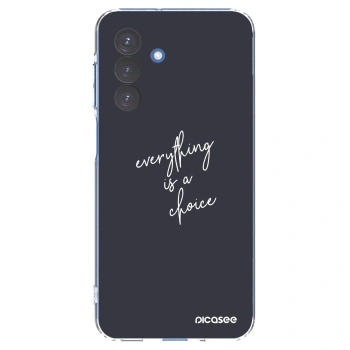 Picasee διαφανής θήκη σιλικόνης Samsung Galaxy A17 5G - Everything is a choice