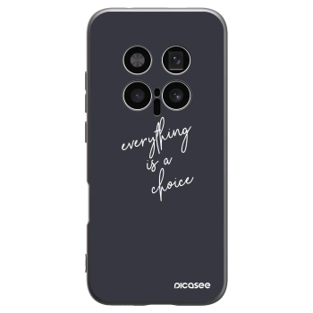 Picasee Μαύρη θήκη σιλικόνης για Honor Magic8 Pro 5G - Everything is a choice