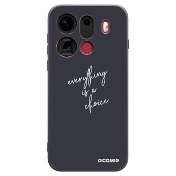 Picasee Μαύρη θήκη σιλικόνης για OPPO Find X9 Pro - Everything is a choice