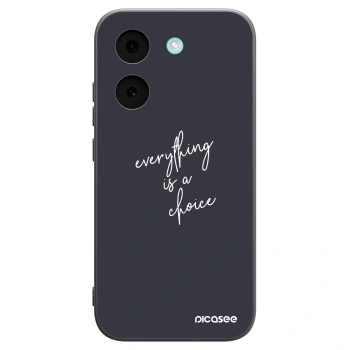 Picasee Μαύρη θήκη σιλικόνης για Xiaomi Poco X8 Pro - Everything is a choice